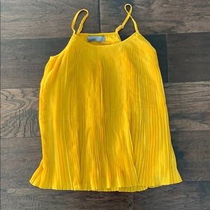 Yellow Vero Moda Pleated Top